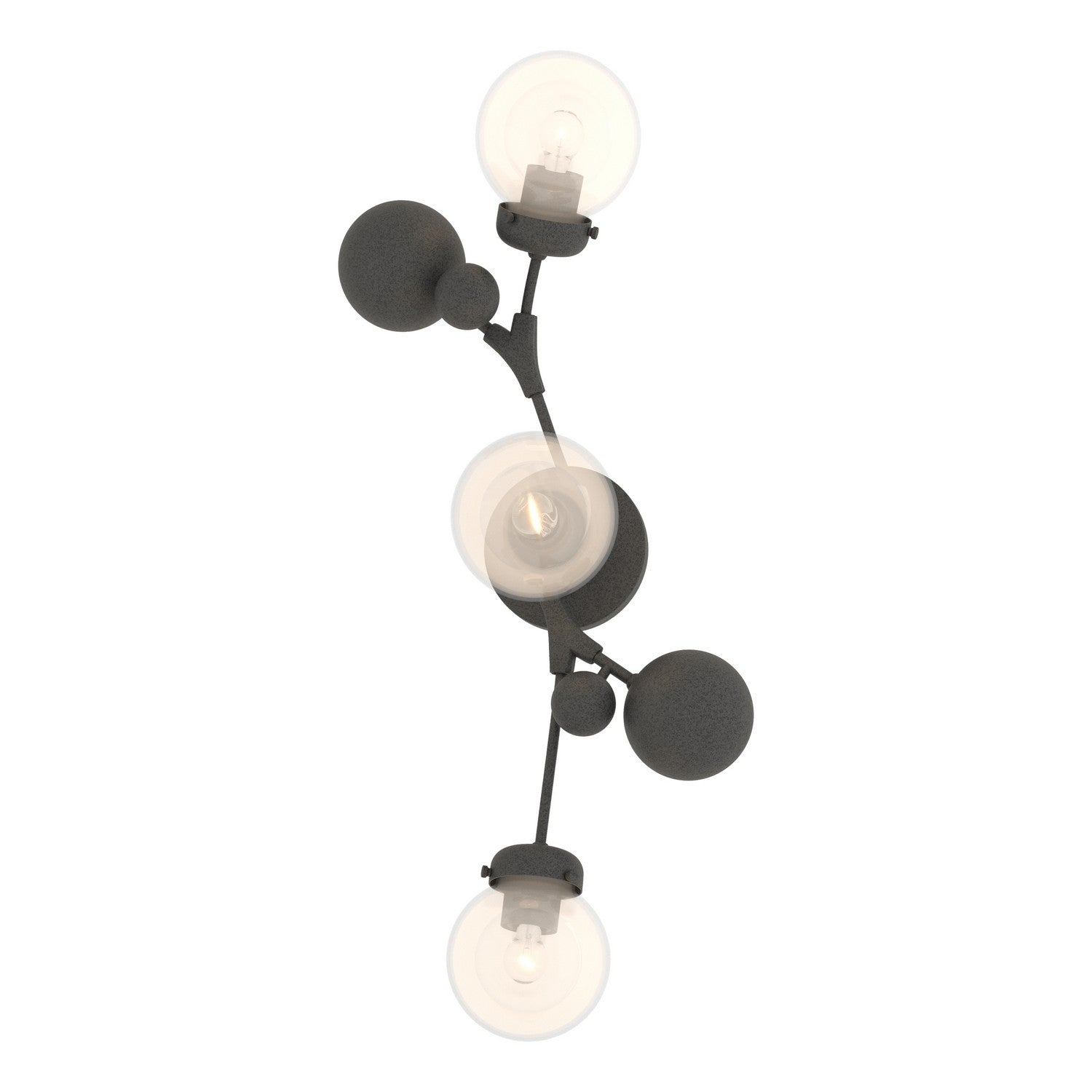 Hubbardton Forge - 206050-SKT-20-WF0629 - Three Light Wall Sconce - Sprig - Natural Iron