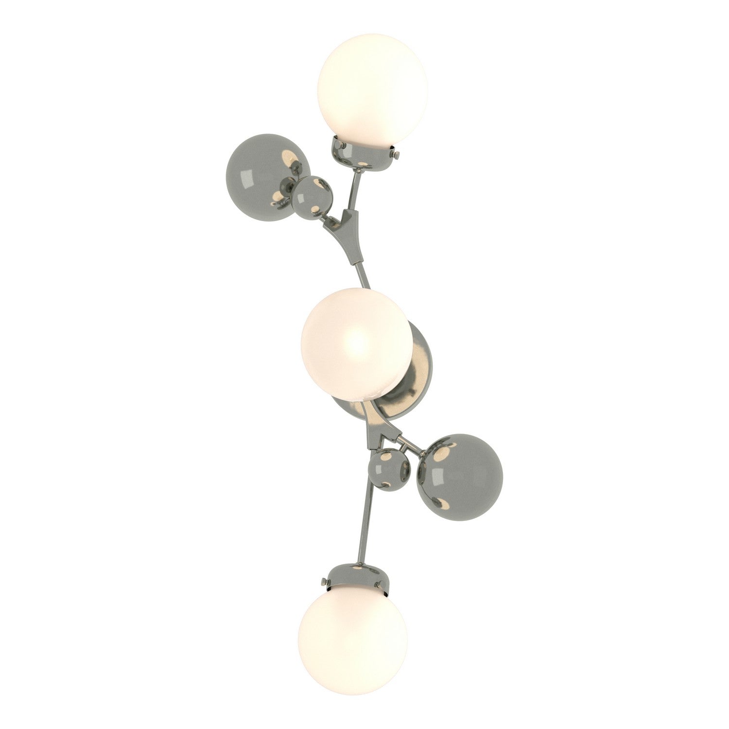 Hubbardton Forge - 206050-SKT-85-GG0629 - Three Light Wall Sconce - Sprig - Sterling