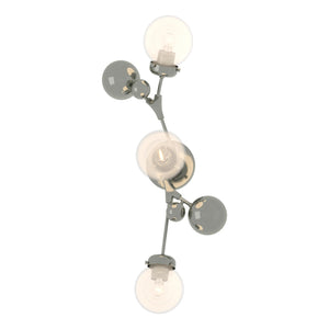 Hubbardton Forge - 206050-SKT-85-WF0629 - Three Light Wall Sconce - Sprig - Sterling