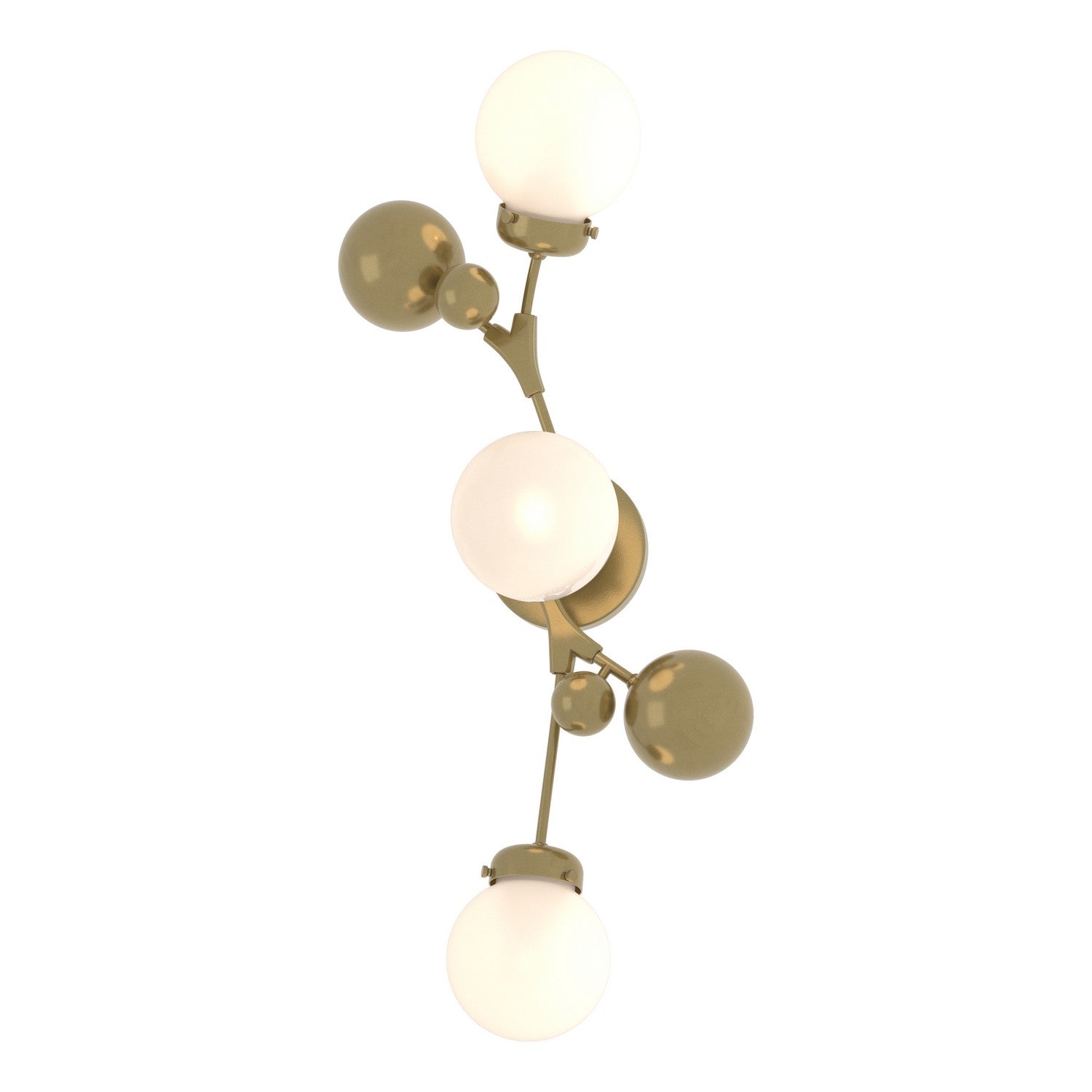 Hubbardton Forge - 206050-SKT-86-GG0629 - Three Light Wall Sconce - Sprig - Modern Brass