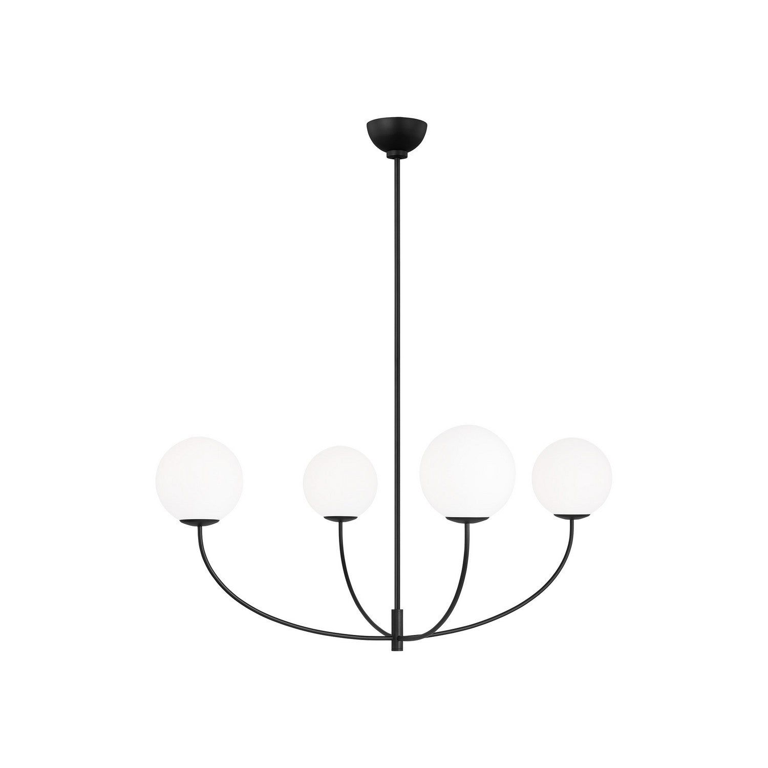 Visual Comfort Studio - AEC1124MBK - Four Light Chandelier - Galassia - Midnight Black