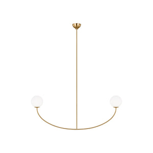 Visual Comfort Studio - AEC1132BBS - Two Light Linear Chandelier - Galassia - Burnished Brass