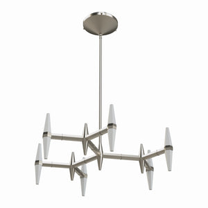 BlackJack Lighting - PSM-321-SN-27U-30K - LED Chandelier - Prism - Satin Nickel