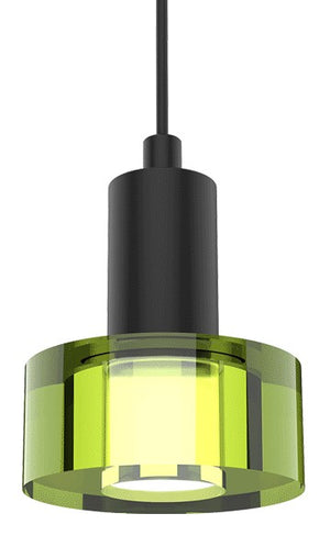 BlackJack Lighting - SP-CGL-GN-03-BL-30K-3W-SP5 - LED Pendant - Color Gel Light Guide - Matte Black