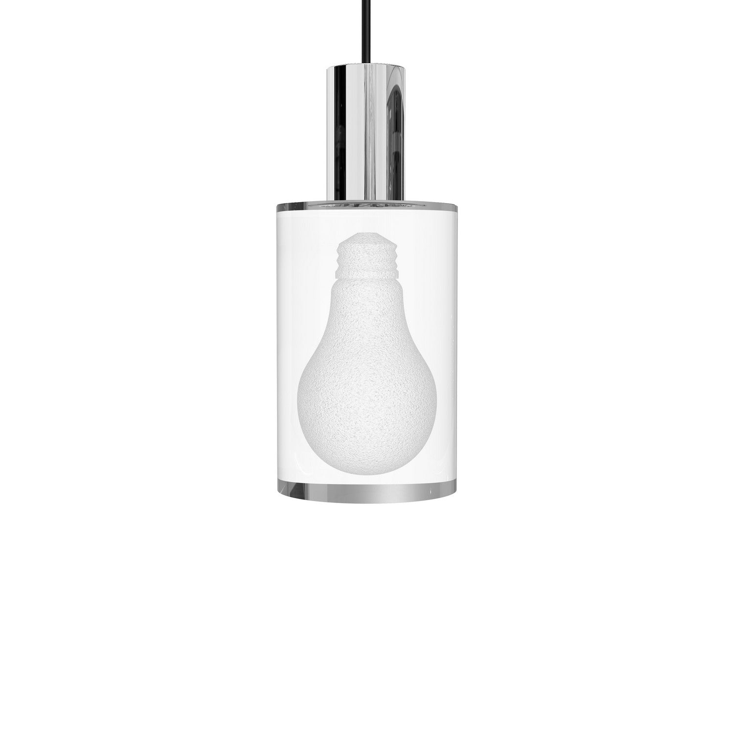 BlackJack Lighting - SP-LGD-AL-03-PC-30K-3W-SP5 - LED Pendant - A-Lamp - Polished Chrome