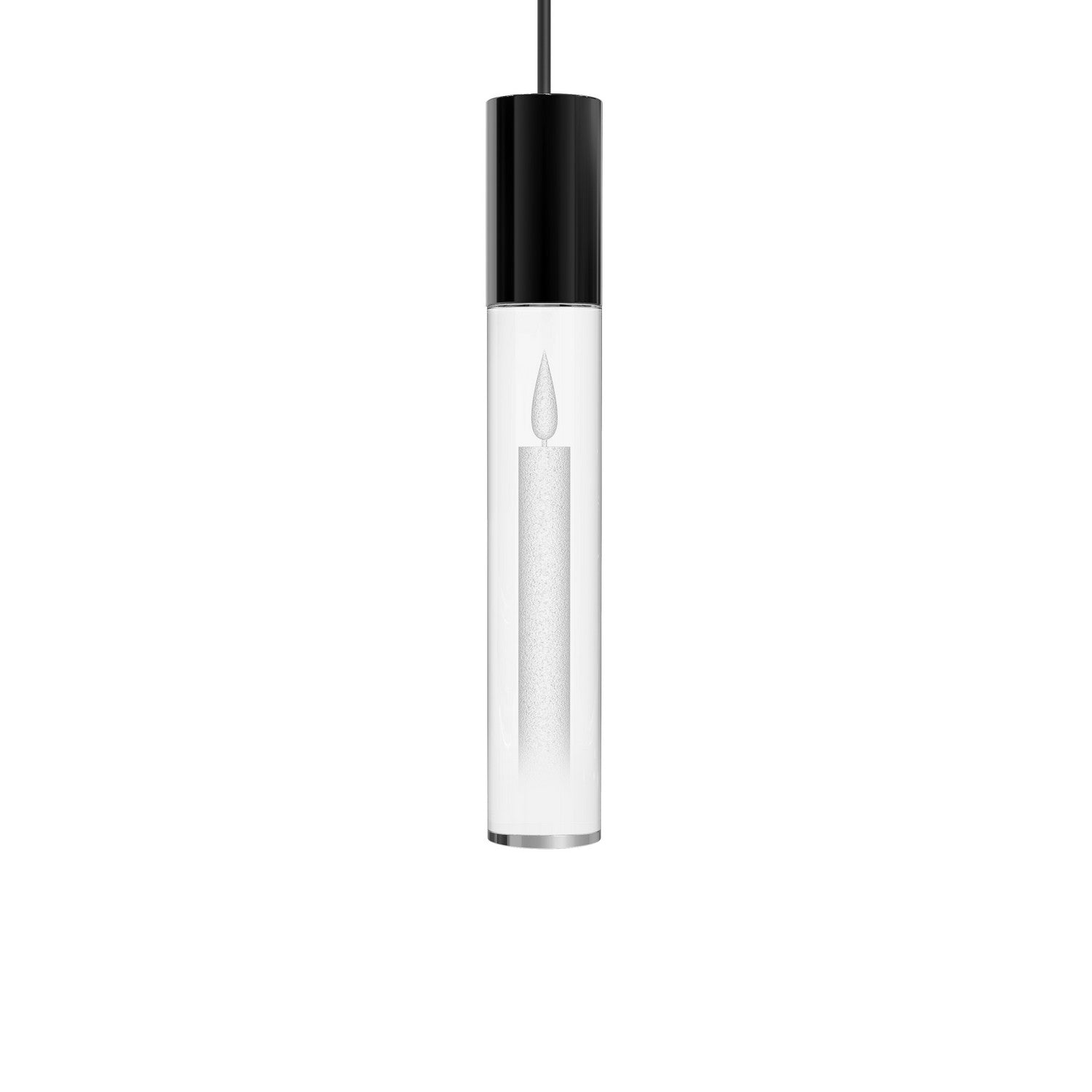 BlackJack Lighting - SP-LGD-CA-01-BL-30K-3W-SP5 - LED Pendant - Candle Light Guide - Matte Black