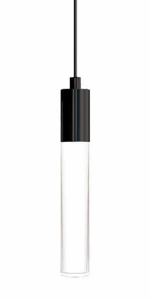 BlackJack Lighting - SP-LGD-TC-01-BL-30K-3W-SP5 - LED Pendant - Tall Clear Light Guide - Matte Black