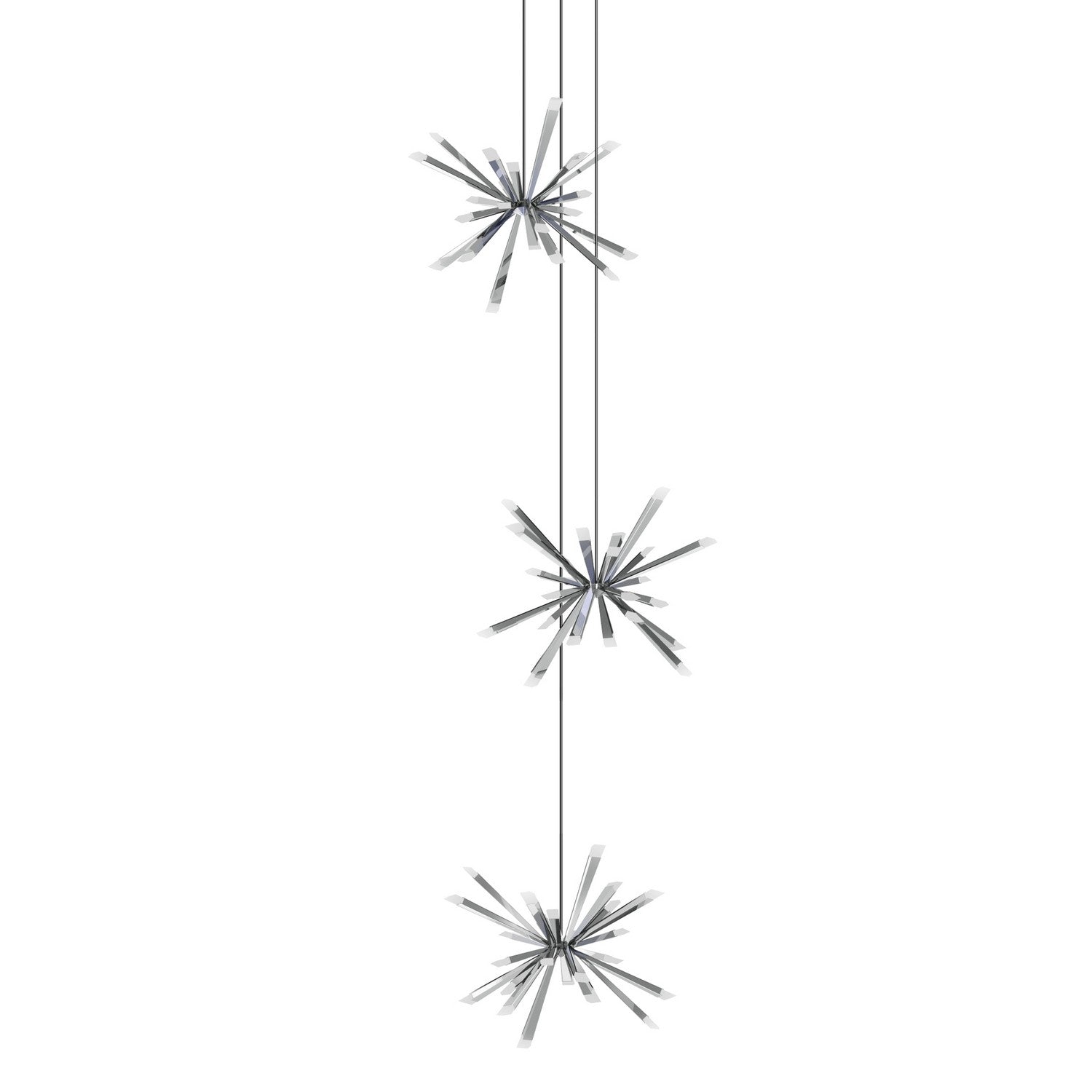 BlackJack Lighting - STB-T40-PC-27U-30K - LED Chandelier - Starburst - Brushed Brass