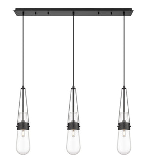 Innovations - 123-452-1P-BK-G452-4CL - LED Linear Pendant - Downtown Urban - Matte Black