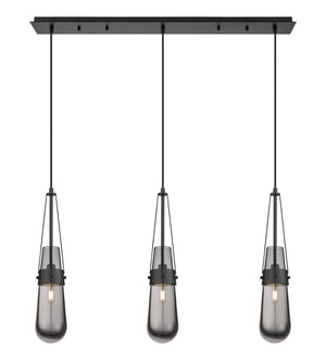 Innovations - 123-452-1P-BK-G452-4SM - LED Linear Pendant - Downtown Urban - Matte Black