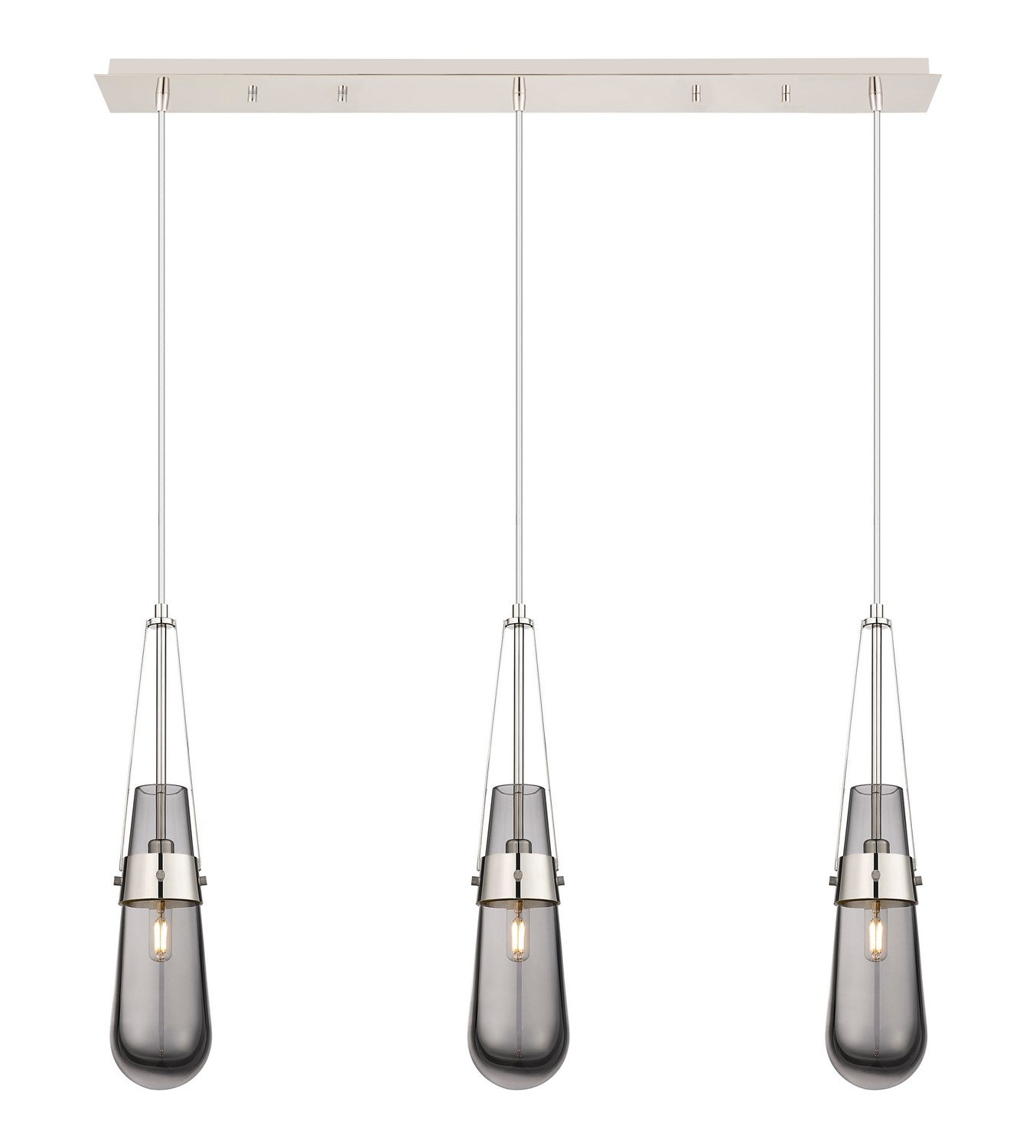 Innovations - 123-452-1P-PN-G452-4SM - LED Linear Pendant - Downtown Urban - Polished Nickel