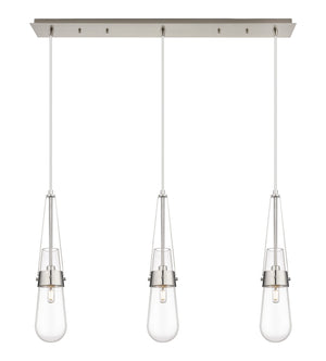 Innovations - 123-452-1P-SN-G452-4CL - LED Linear Pendant - Downtown Urban - Brushed Satin Nickel