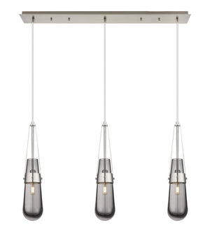 Innovations - 123-452-1P-SN-G452-4SM - LED Linear Pendant - Downtown Urban - Brushed Satin Nickel