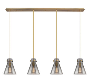 Innovations - 124-410-1PS-BB-G411-8SM - Eight Light Linear Pendant - Downtown Urban - Brushed Brass