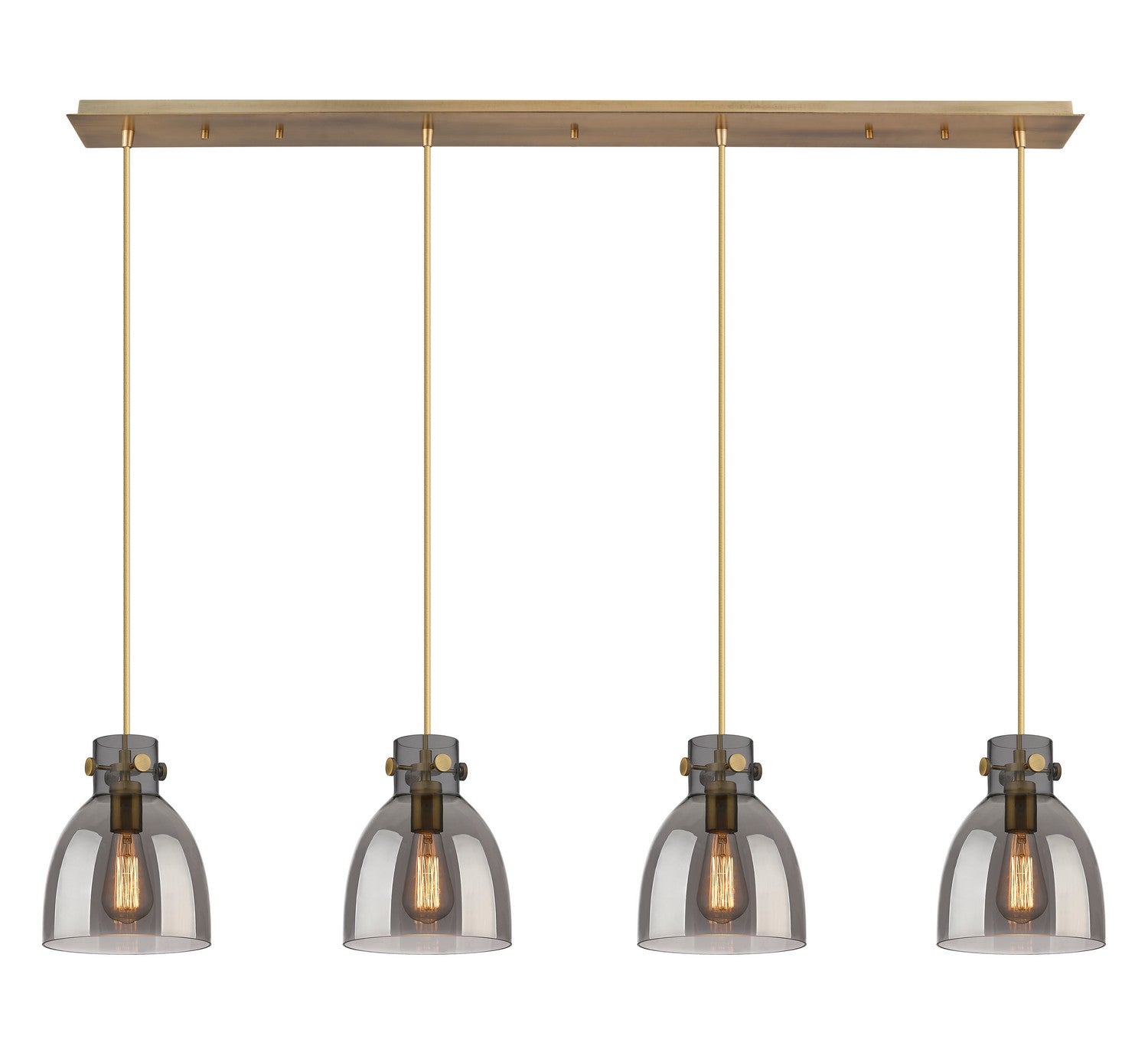 Innovations - 124-410-1PS-BB-G412-8SM - LED Linear Pendant - Downtown Urban - Brushed Brass