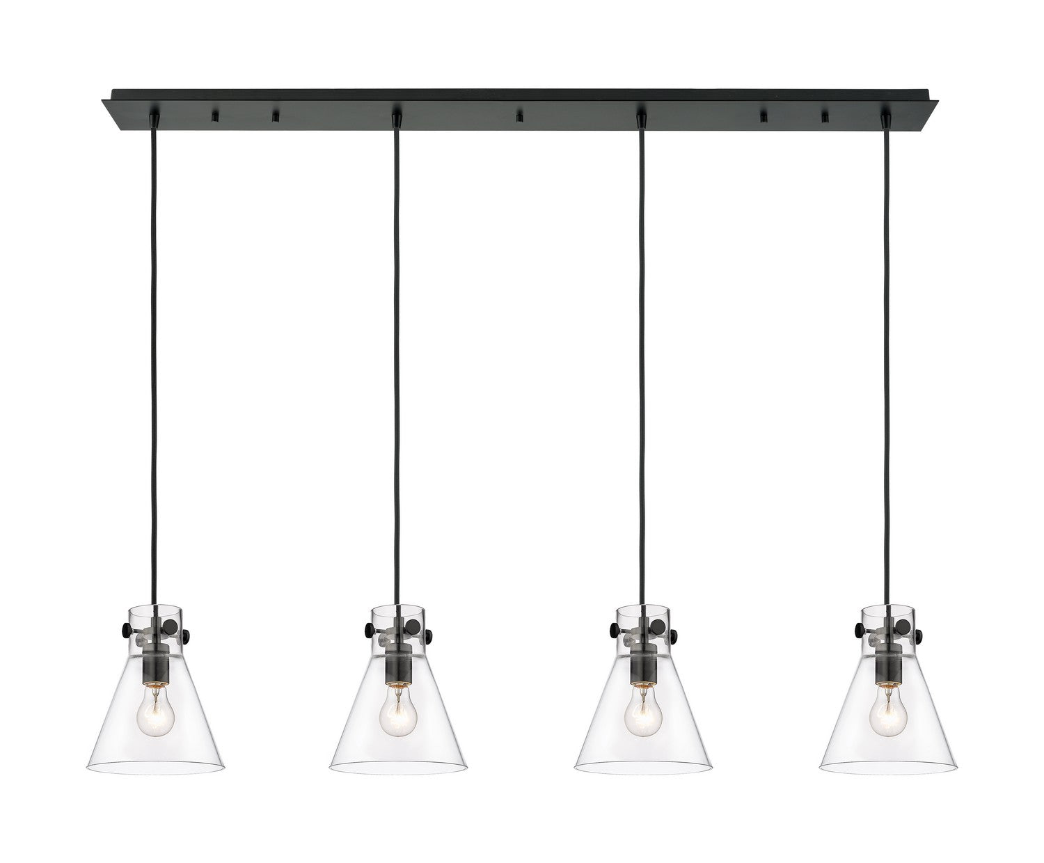 Innovations - 124-410-1PS-BK-G411-8CL - Nine Light Linear Pendant - Downtown Urban - Matte Black