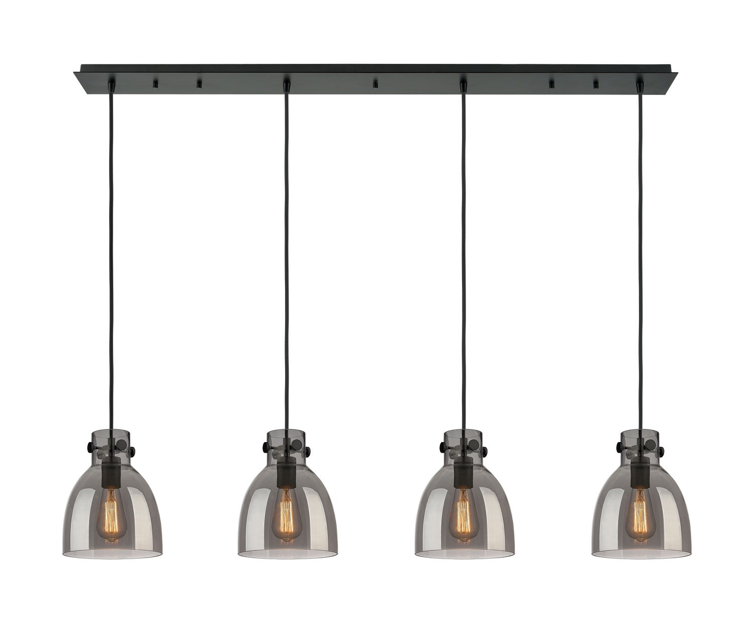 Innovations - 124-410-1PS-BK-G412-8SM - Seven Light Linear Pendant - Downtown Urban - Matte Black