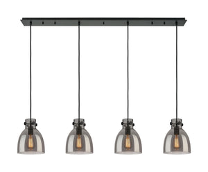 Innovations - 124-410-1PS-BK-G412-8SM - Seven Light Linear Pendant - Downtown Urban - Matte Black