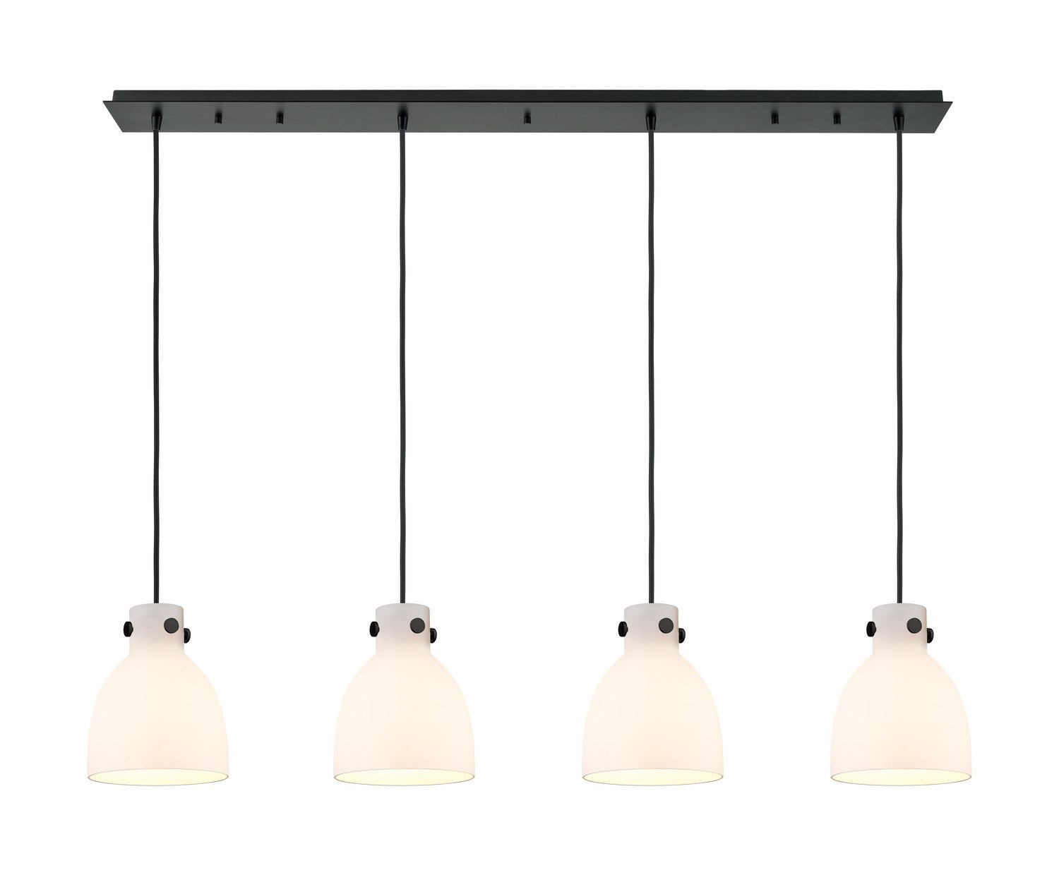 Innovations - 124-410-1PS-BK-G412-8WH - LED Linear Pendant - Downtown Urban - Matte Black