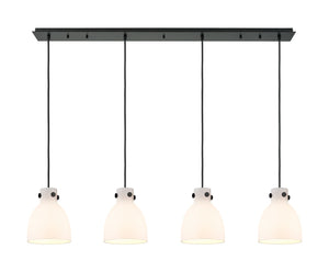 Innovations - 124-410-1PS-BK-G412-8WH - LED Linear Pendant - Downtown Urban - Matte Black