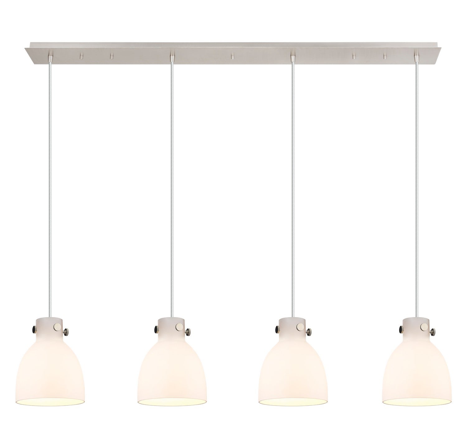 Innovations - 124-410-1PS-PN-G412-8WH - Eight Light Linear Pendant - Downtown Urban - Polished Nickel