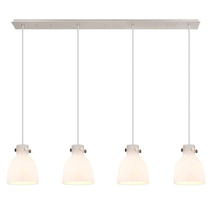 Innovations - 124-410-1PS-PN-G412-8WH - Eight Light Linear Pendant - Downtown Urban - Polished Nickel