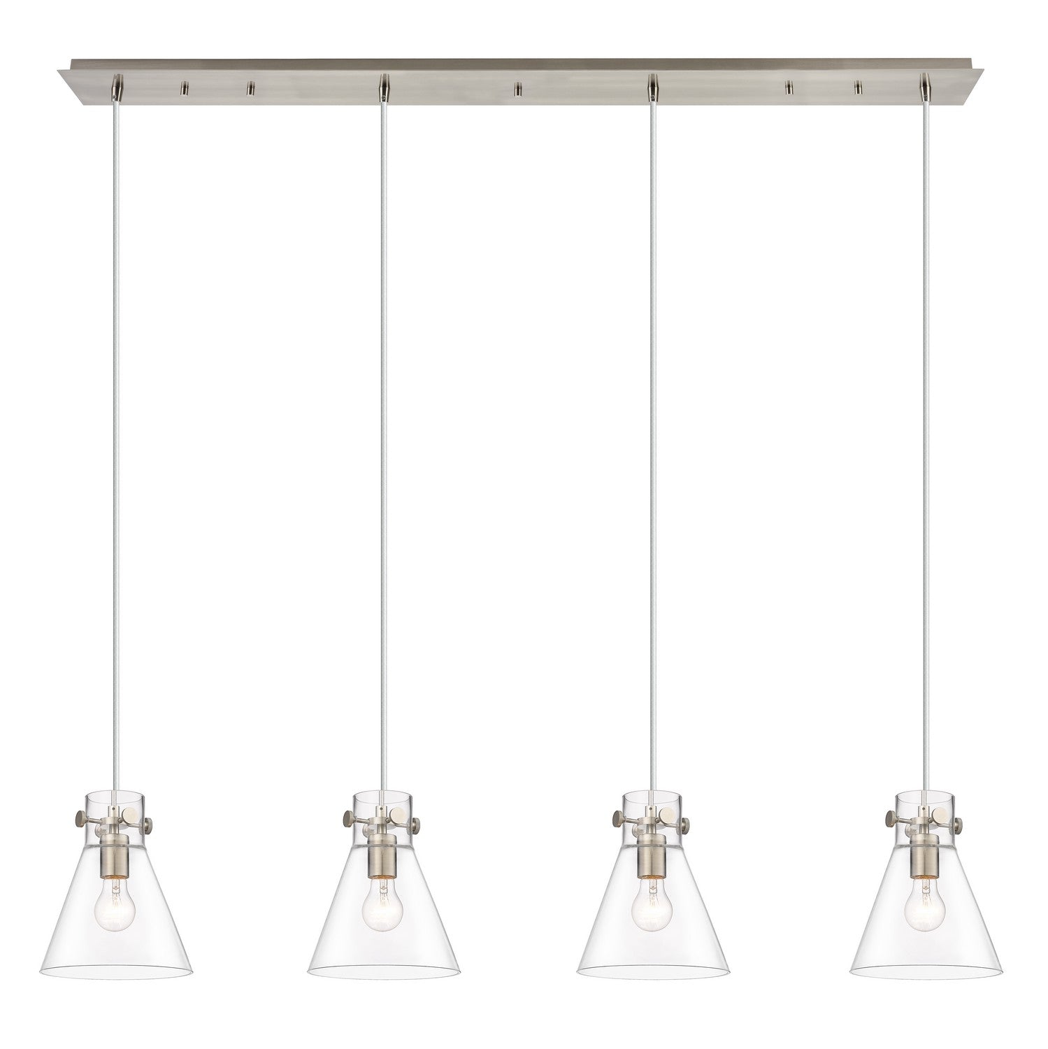 Innovations - 124-410-1PS-SN-G411-8CL - Three Light Linear Pendant - Downtown Urban - Brushed Satin Nickel