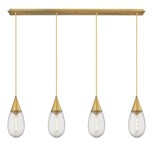 Innovations - 124-450-1P-BB-G450-6SCL - LED Linear Pendant - Downtown Urban - Brushed Brass