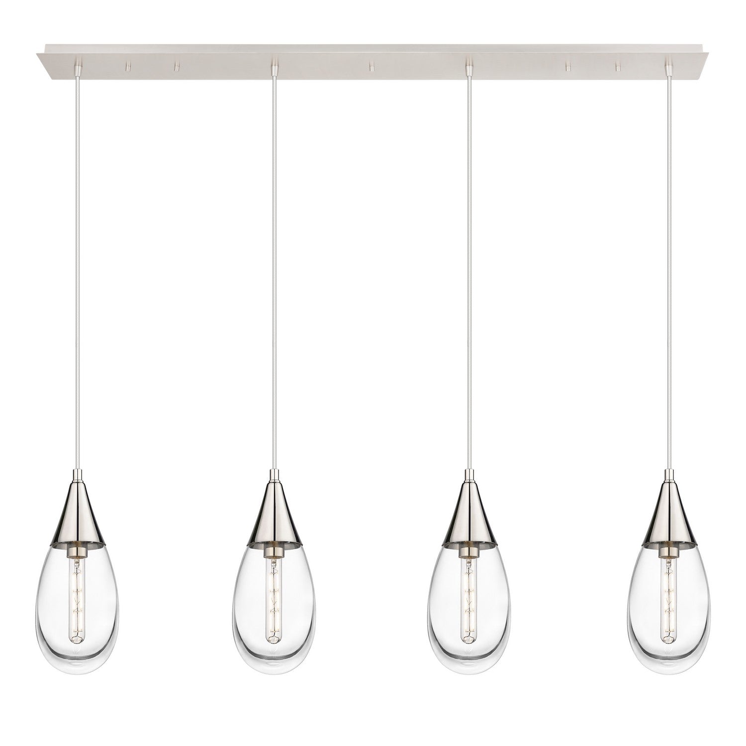 Innovations - 124-450-1P-PN-G450-6CL - LED Linear Pendant - Downtown Urban - Polished Nickel