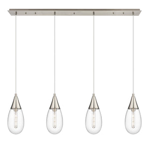 Innovations - 124-450-1P-SN-G450-6CL - LED Linear Pendant - Downtown Urban - Brushed Satin Nickel