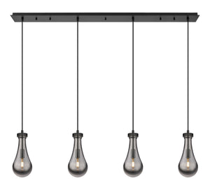 Innovations - 124-451-1P-BK-G451-5SM - LED Linear Pendant - Downtown Urban - Matte Black