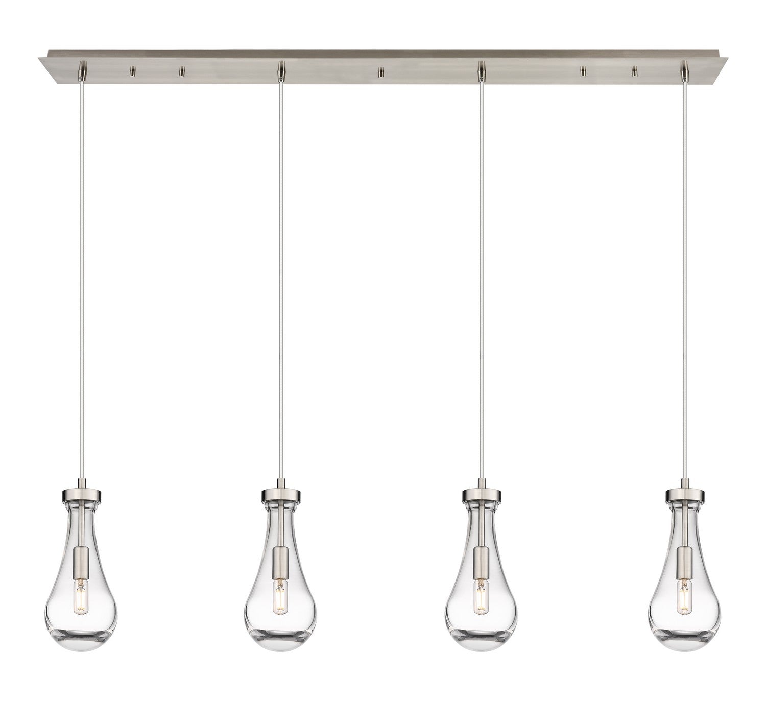 Innovations - 124-451-1P-SN-G451-5CL - LED Linear Pendant - Downtown Urban - Brushed Satin Nickel