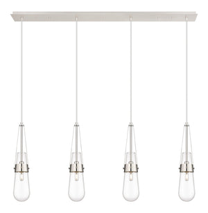 Innovations - 124-452-1P-PN-G452-4CL - LED Linear Pendant - Downtown Urban - Polished Nickel