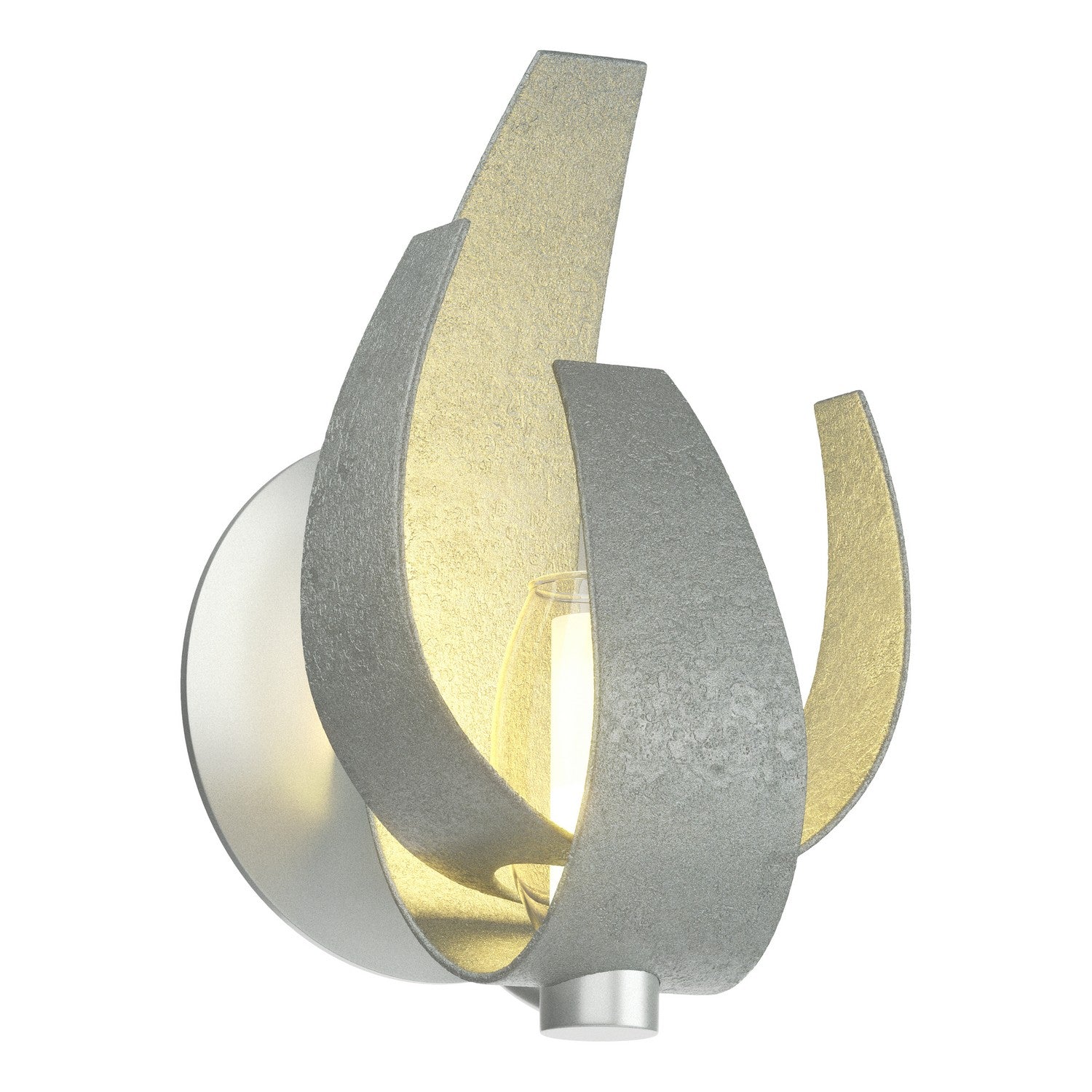 Hubbardton Forge - 206501-SKT-82-YE0352 - One Light Wall Sconce - Corona - Vintage Platinum