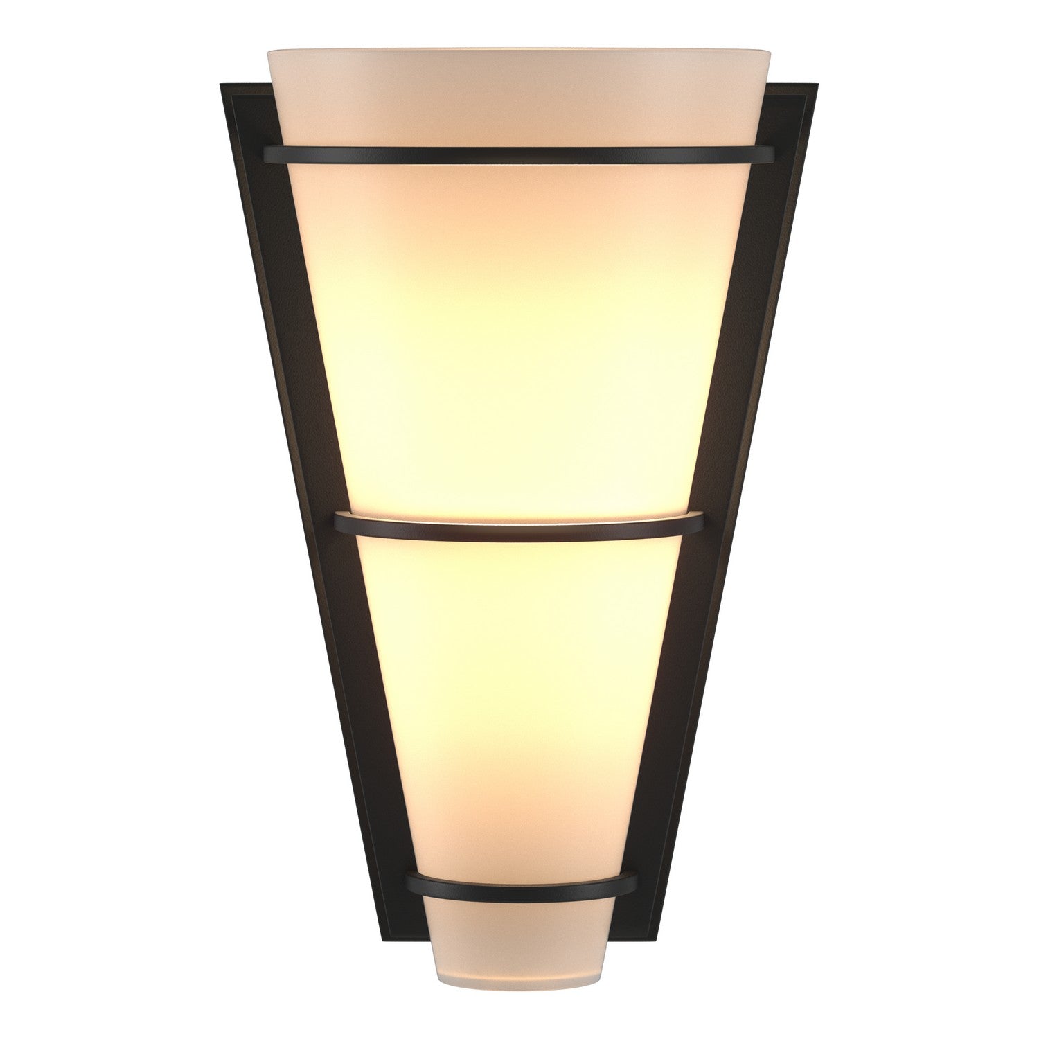 Hubbardton Forge - 206551-SKT-10-GG0059 - One Light Wall Sconce - Half Cone - Black