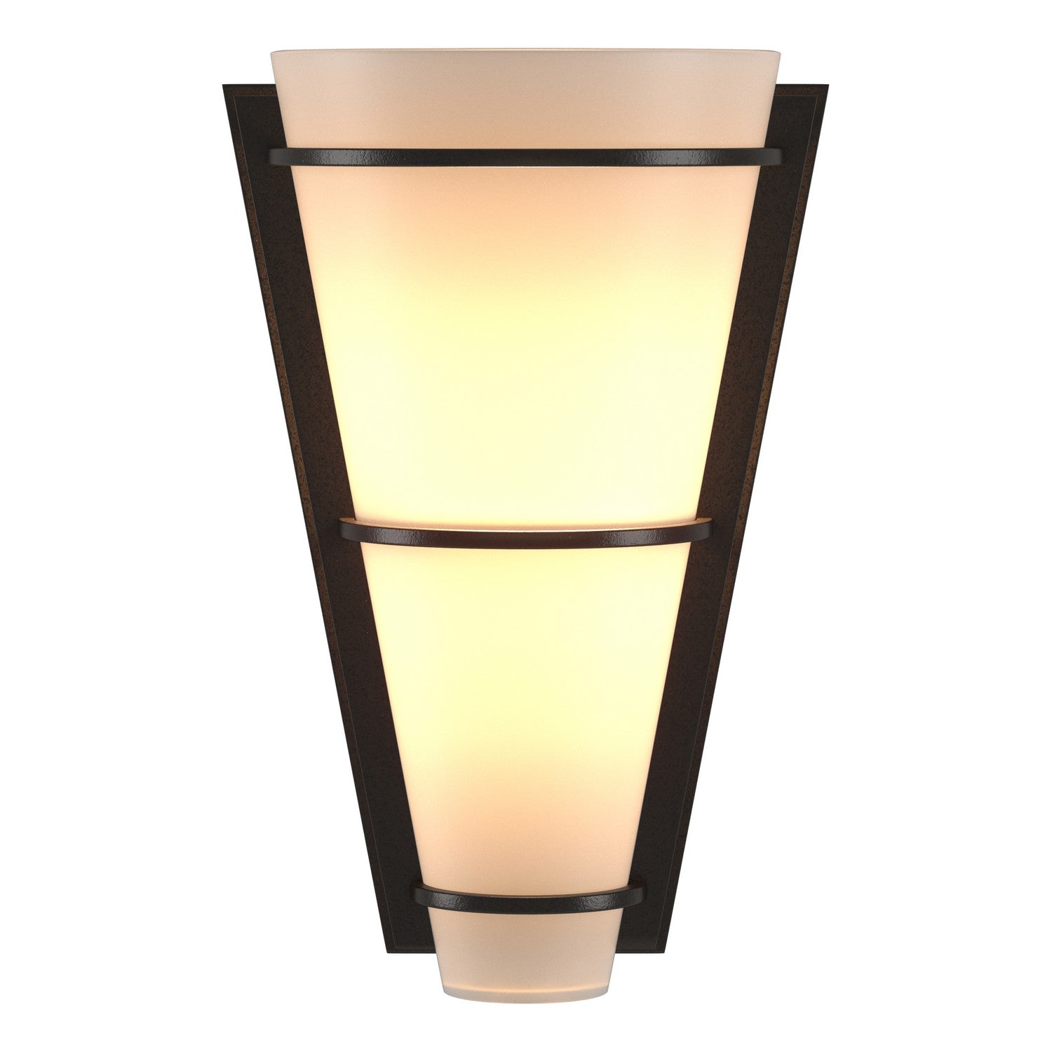 Hubbardton Forge - 206551-SKT-14-GG0059 - Suspended Half Cone Sconce - Half Cone - Oil Rubbed Bronze