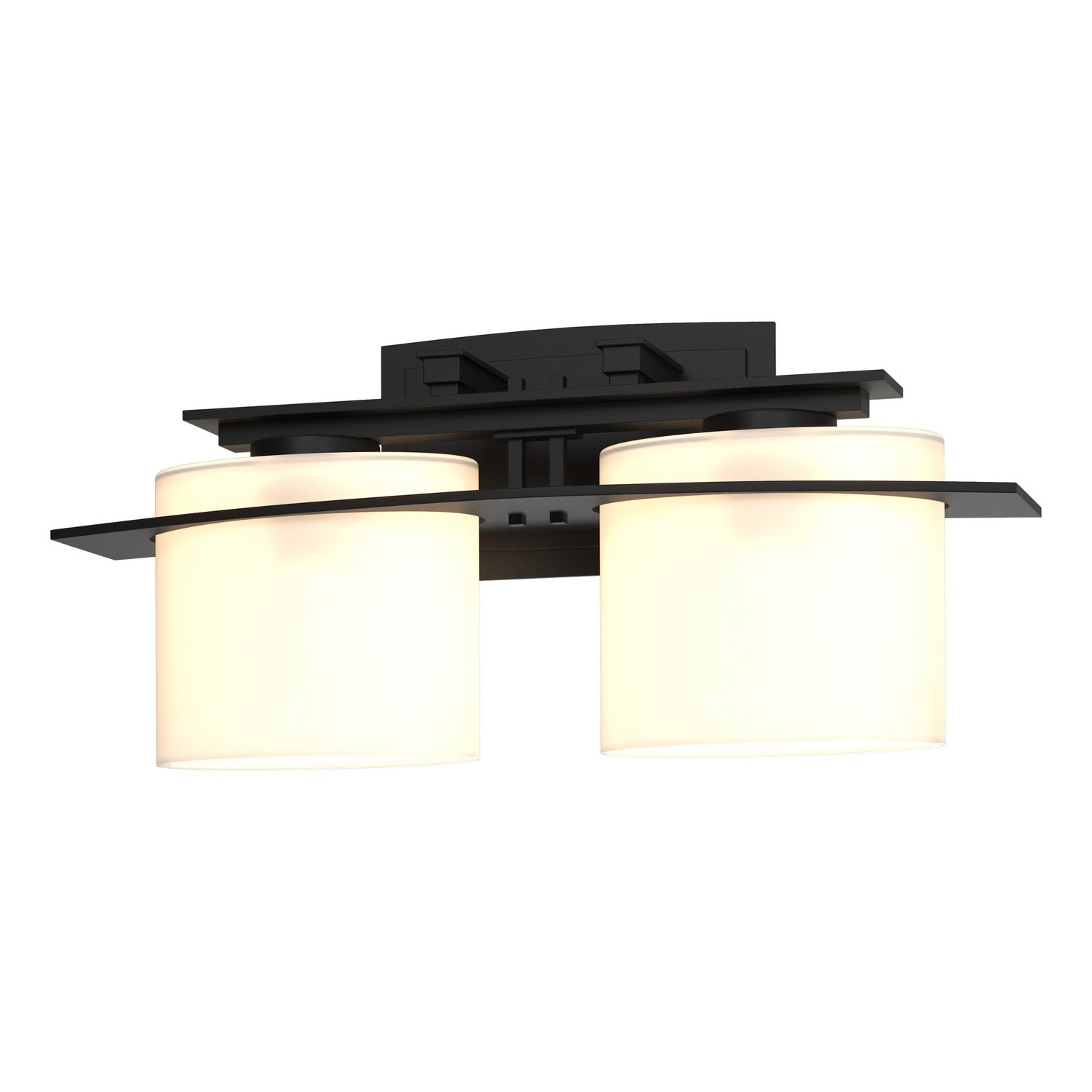 Hubbardton Forge - 207522-SKT-10-GG0182 - Two Light Wall Sconce - Ellipse - Black