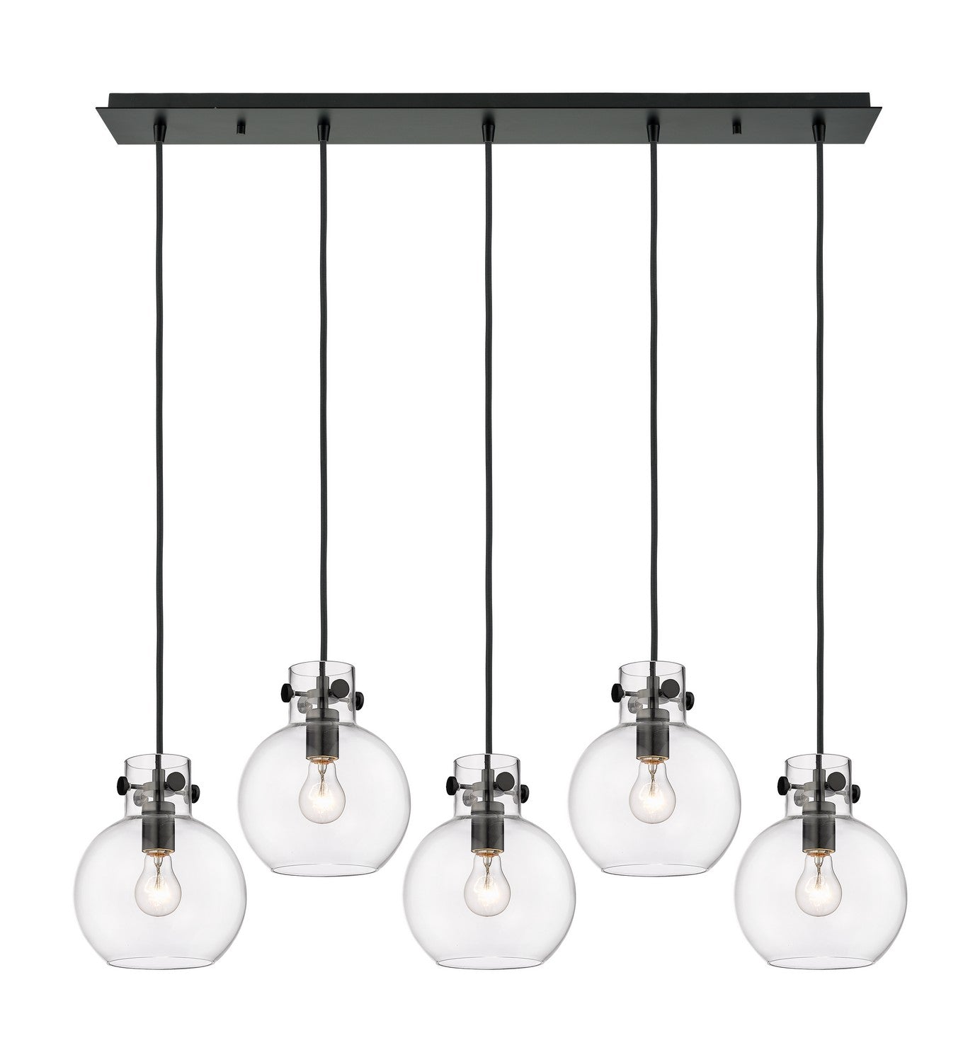 Innovations - 125-410-1PS-BK-G410-8CL - Three Light Linear Pendant - Downtown Urban - Matte Black