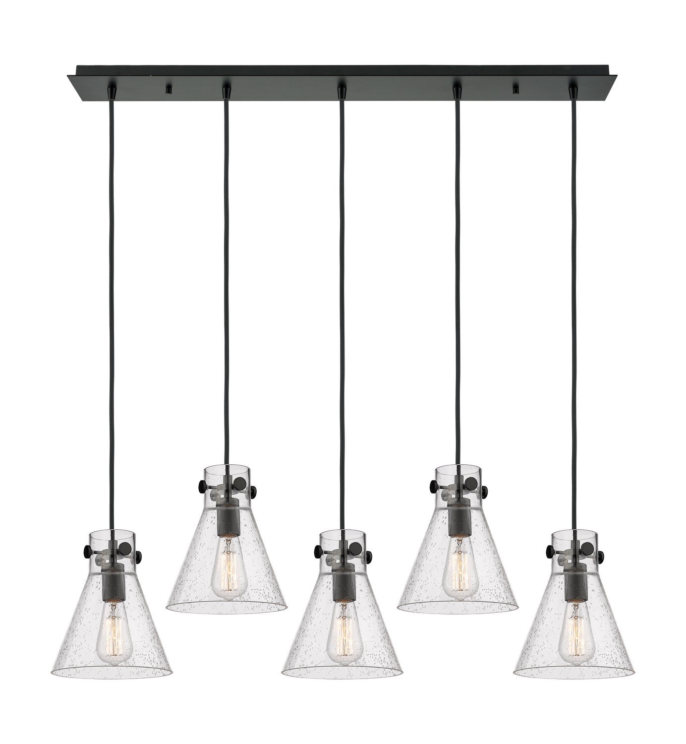 Innovations - 125-410-1PS-BK-G411-8SDY - Eight Light Linear Pendant - Downtown Urban - Matte Black