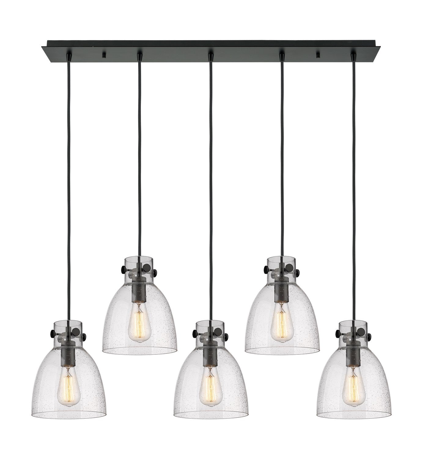 Innovations - 125-410-1PS-BK-G412-8SDY - LED Linear Pendant - Downtown Urban - Matte Black