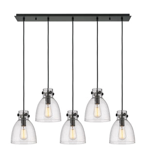 Innovations - 125-410-1PS-BK-G412-8SDY - LED Linear Pendant - Downtown Urban - Matte Black