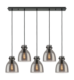 Innovations - 125-410-1PS-BK-G412-8SM - Four Light Linear Pendant - Downtown Urban - Matte Black