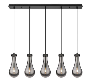 Innovations - 125-451-1P-BK-G451-5SM - LED Linear Pendant - Downtown Urban - Matte Black