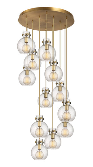 Innovations - 126-410-1PS-BB-G410-8SDY - 12 Light Pendant - Newton - Brushed Brass