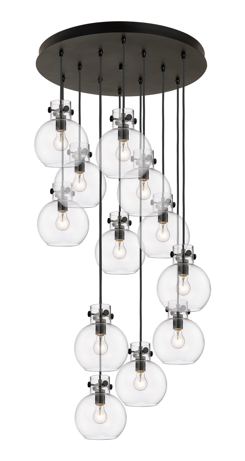 Innovations - 126-410-1PS-BK-G410-8CL - 12 Light Pendant - Downtown Urban - Matte Black