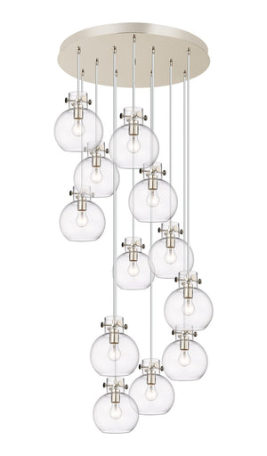 Innovations - 126-410-1PS-PN-G410-8CL - 12 Light Pendant - Newton - Polished Nickel