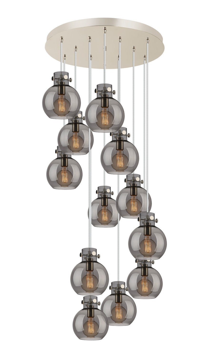 Innovations - 126-410-1PS-PN-G410-8SM - 12 Light Pendant - Newton - Polished Nickel