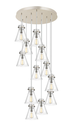 Innovations - 126-410-1PS-PN-G411-8SDY - 12 Light Pendant - Downtown Urban - Polished Nickel