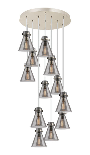 Innovations - 126-410-1PS-PN-G411-8SM - 12 Light Pendant - Downtown Urban - Polished Nickel