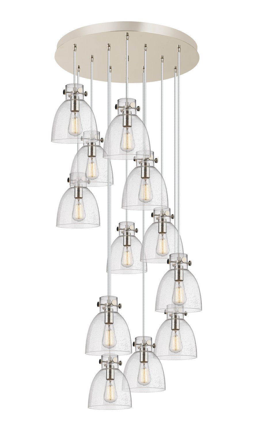 Innovations - 126-410-1PS-PN-G412-8SDY - 12 Light Pendant - Downtown Urban - Polished Nickel